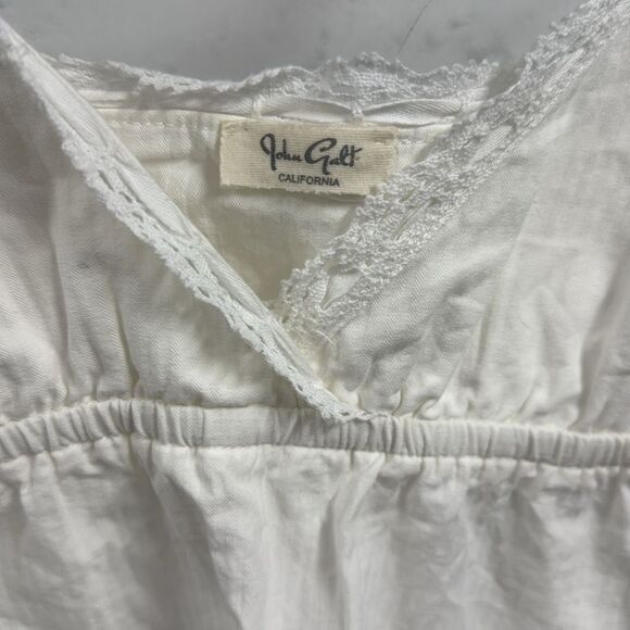 John Galt - White Cute Cami Top - Short Simple Summer Tank - GREAT CONDITION - Picture 2 of 3